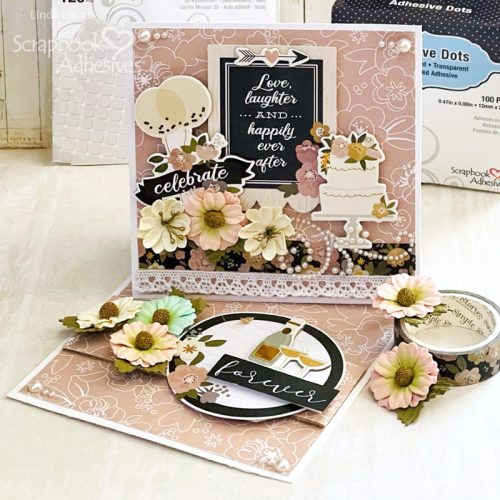 Happily Ever After Twist Easel Card by Linda Lucas for Scrapbook Adhesives by 3L 