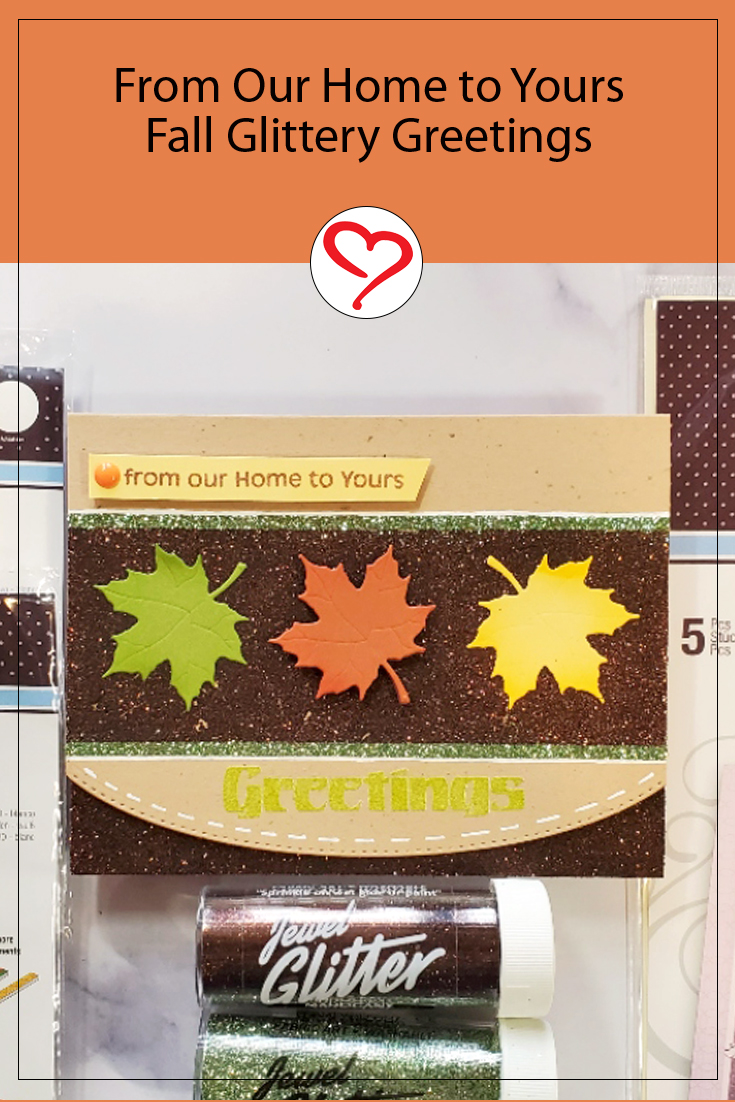 Fall Glittery Greetings by Jamie Martin for Scrapbook Adhesives by 3L Pinterest