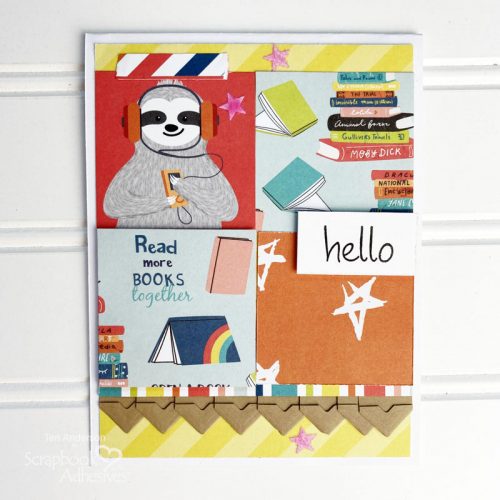 Book Lovers Card Tutorial by Teri Anderson for Scrapbook Adhesives by 3L