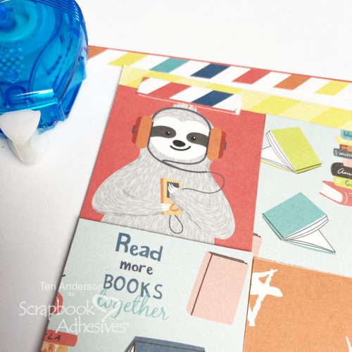 Book Lovers Card Tutorial by Teri Anderson for Scrapbook Adhesives by 3L