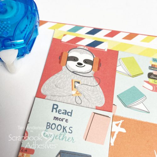 Book Lovers Card Tutorial by Teri Anderson for Scrapbook Adhesives by 3L 