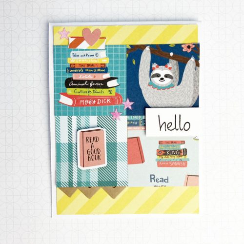 Book Lovers Card Tutorial by Teri Anderson for Scrapbook Adhesives by 3L