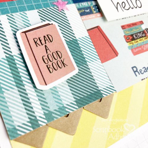 Book Lovers Card Tutorial by Teri Anderson for Scrapbook Adhesives by 3L
