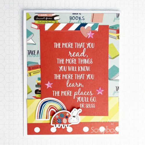 Book Lovers Card Tutorial by Teri Anderson for Scrapbook Adhesives by 3L
