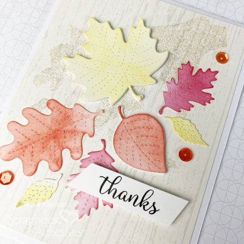 Fall Leaves Thanks Card by Teri Anderson for Scrapbook Adhesives by 3L 