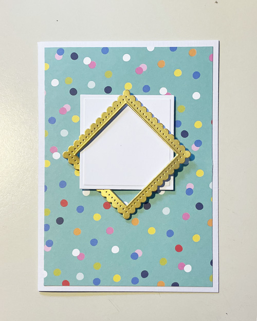 Framed Birthday Card Tutorial by Yvonne van de Grijp for Scrapbook Adhesives by 3L