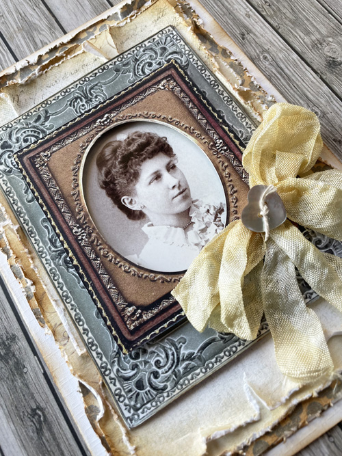 Layered Vintage Frame Card by Yvonne van de Grijp for Scrapbook Adhesives by 3L