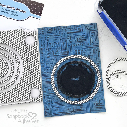 Cool Techno Birthday Card by Judy Hayes for Scrapbook Adhesives by 3L