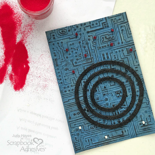 Cool Techno Birthday Card by Judy Hayes for Scrapbook Adhesives by 3L