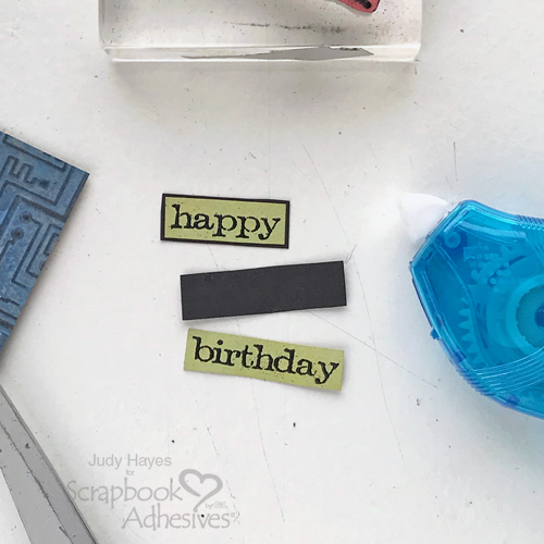 Cool Techno Birthday Card by Judy Hayes for Scrapbook Adhesives by 3L