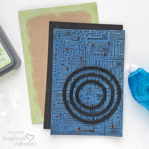 Cool Techno Birthday Card by Judy Hayes for Scrapbook Adhesives by 3L