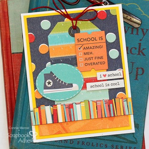 School Life Card Tutorial by Connie Mercer for Scrapbook Adhesives by 3L 