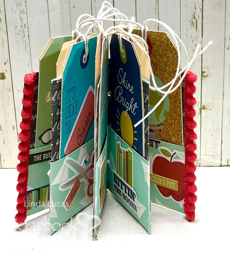 School Life Mini Tag Album by Linda Lucas for Scrapbook Adhesives by 3L