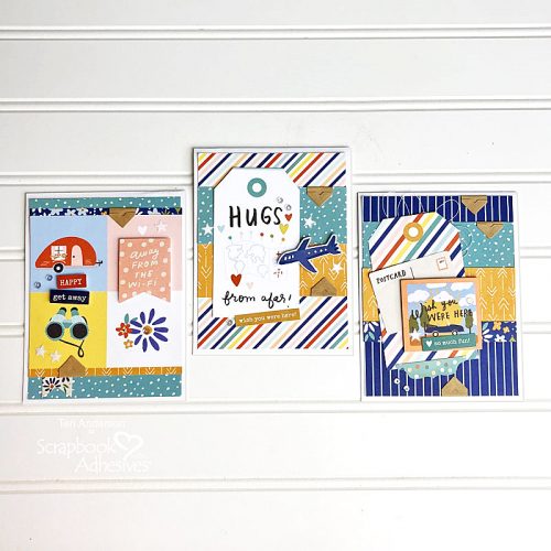 Cards for Travelers by Teri Anderson for Scrapbook Adhesives by 3L
