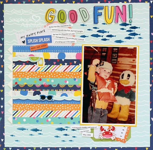 Good Fun Page with Simple Stories by Connie Mercer for Scrapbook Adhesives by 3L