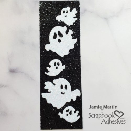 Spooky BOO with Sparkly Ghosts by Jamie Martin for Scrapbook Adhesives by 3L