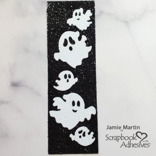 Spooky BOO with Sparkly Ghosts by Jamie Martin for Scrapbook Adhesives by 3L 