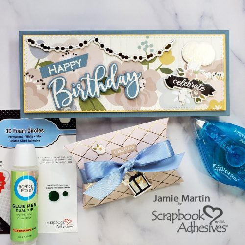 Celebrate Birthday Card and Gift Box by Jamie Martin for Scrapbook Adhesives by 3L