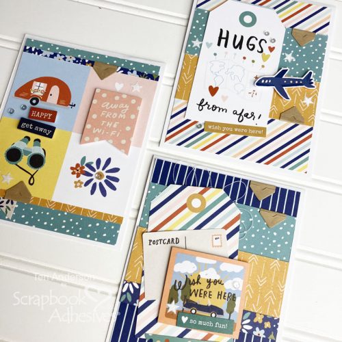 Cards for Travelers by Teri Anderson for Scrapbook Adhesives by 3L 