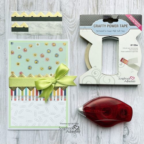 School Days All Occasion Card by Yvonne van de Grijp for Scrapbook Adhesives by 3L 