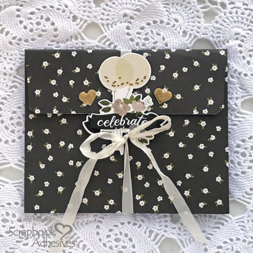 Folio Pocket Wedding Card by Judy Hayes for Scrapbook Adhesives by 3L 
