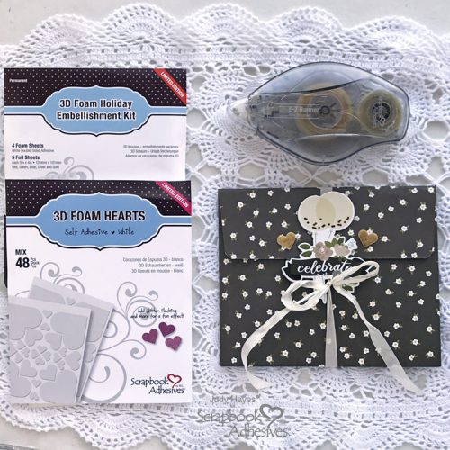 Folio Pocket Wedding Card by Judy Hayes for Scrapbook Adhesives by 3L 