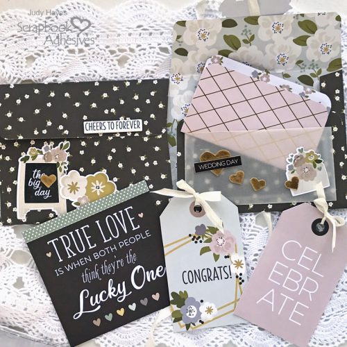 Folio Pocket Wedding Card by Judy Hayes for Scrapbook Adhesives by 3L 