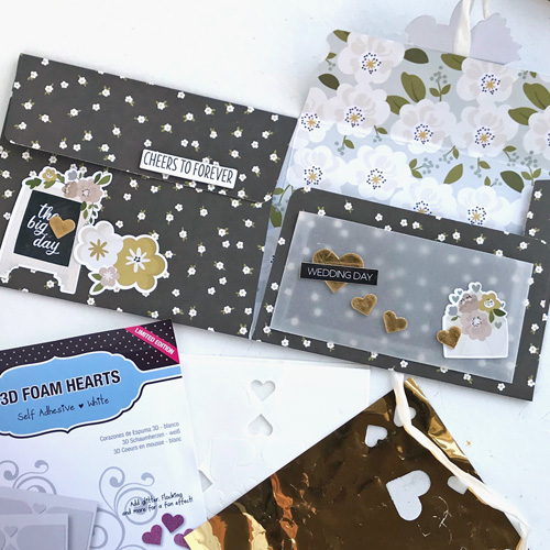 Folio Pocket Wedding Card by Judy Hayes for Scrapbook Adhesives by 3L