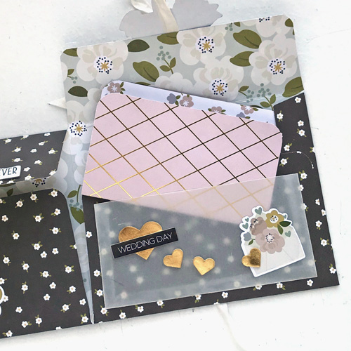 Folio Pocket Wedding Card by Judy Hayes for Scrapbook Adhesives by 3L