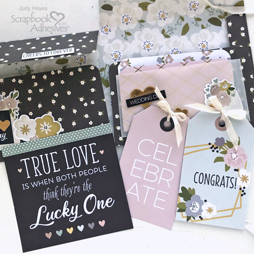 Folio Pocket Wedding Card by Judy Hayes for Scrapbook Adhesives by 3L