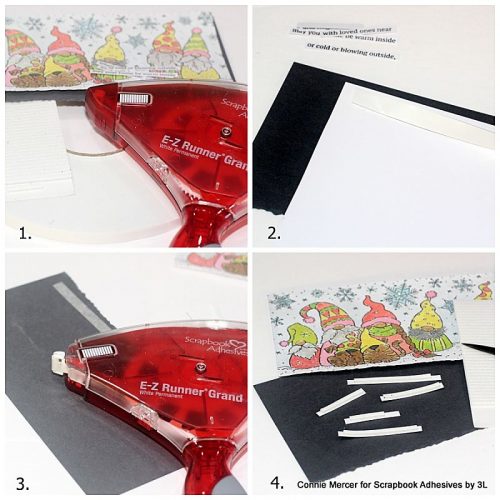 Slim Winter Gnomes Christmas Card by Connie Mercer for Scrapbook Adhesives by 3L