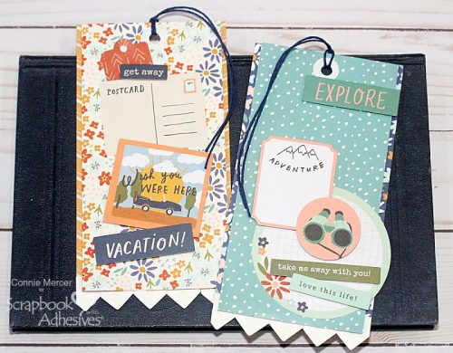 Adventure Awaits Travel Tags by Connie Mercer for Scrapbook Adhesives by 3L