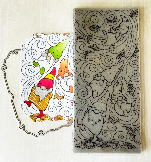Carried Away Gnome Step Card by Linda Lucas for Scrapbook Adhesives by 3L