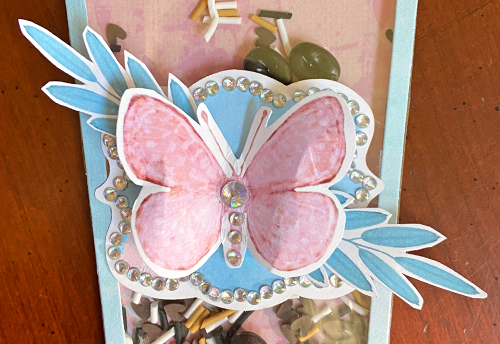Coffee Cup Shaker Card by Margie Higuchi for Scrapbook Adhesives by 3L