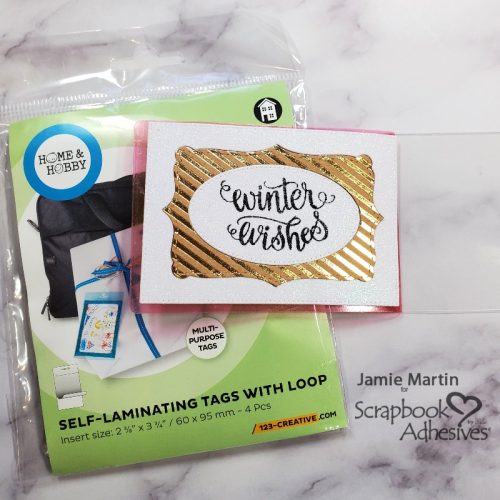 Winter Wishes Christmas Gift Tag by Jamie Martin for Scrapbook Adhesives by 3L