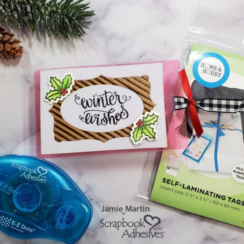 Winter Wishes Christmas Gift Tag by Jamie Martin for Scrapbook Adhesives by 3L