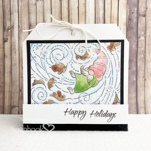 Gnome Card and Gift Tag Ensemble by Teri Anderson for Scrapbook Adhesives by 3L