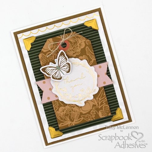 Sweet & Simple Thank You Card by Tracy McLennon for Scrapbook Adhesives by 3L 