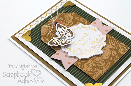 Sweet & Simple Thank You Card by Tracy McLennon for Scrapbook Adhesives by 3L 