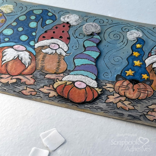 Pumpkin Gnomes Card by Judy Hayes for Scrapbook Adhesives by 3L