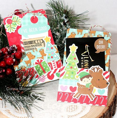 DIY Christmas Tree Gift Holder by Connie Mercer for Scrapbook Adhesives by 3L 