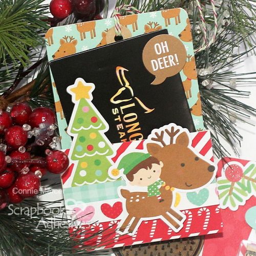 DIY Christmas Tree Gift Holder by Connie Mercer for Scrapbook Adhesives by 3L 