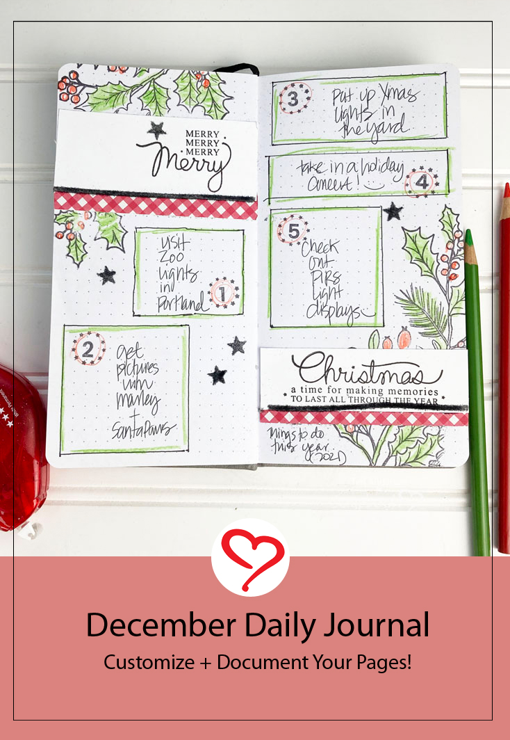 Documenting December Plans by Teri Anderson for Scrapbook Adhesives by 3L Pinterest 