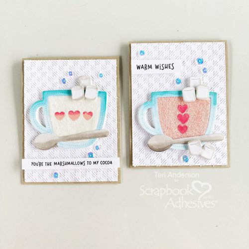 Warm Cocoa Wishes Cards by Teri Anderson for Scrapbook Adhesives by 3L 