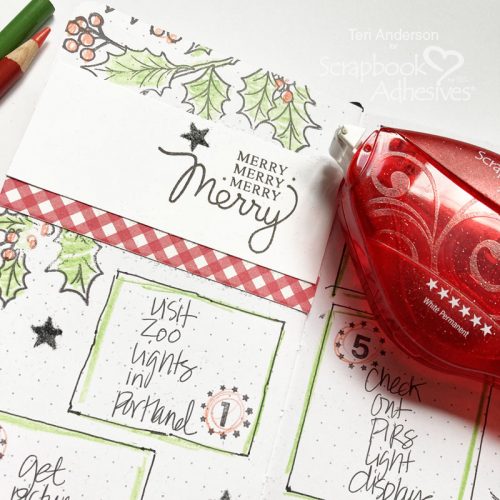 Documenting December Plans by Teri Anderson for Scrapbook Adhesives by 3L