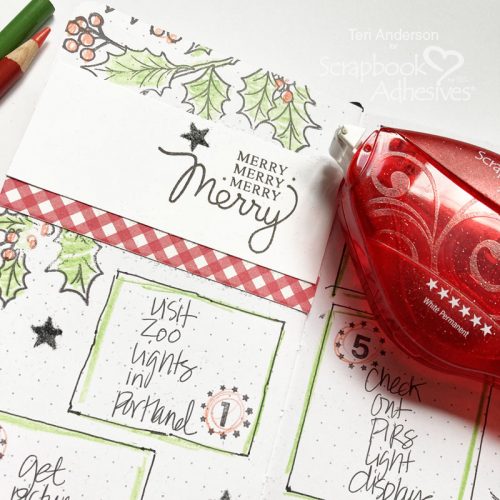 Documenting December Plans by Teri Anderson for Scrapbook Adhesives by 3L 