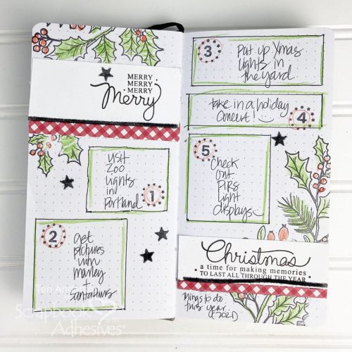 Documenting December Plans by Teri Anderson for Scrapbook Adhesives by 3L 