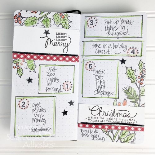 Documenting December Plans by Teri Anderson for Scrapbook Adhesives by 3L