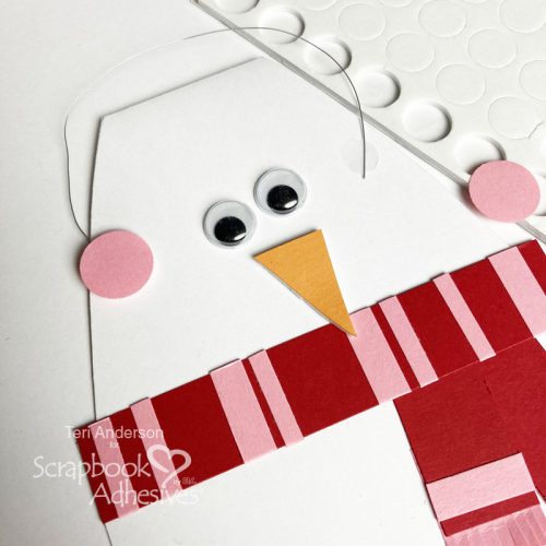 Adorable Snowman Shaped Cards by Teri Anderson for Scrapbook Adhesives by 3L