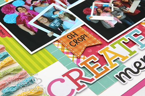 Cute Bow Border Layout by Tracy McLennon for Scrapbook Adhesives by 3L